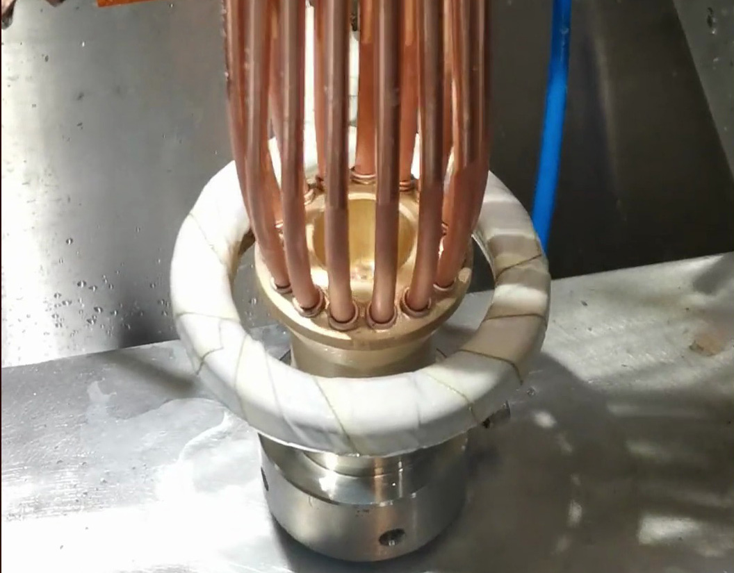 制冷配件焊接看這里！海瑞拓高頻焊接設備，分液器分配器銅管焊接專用